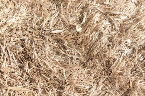 Stack of dry hay as an abstract background Foto stock