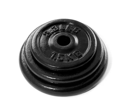 Stack of dumbbell weights Stock Photos