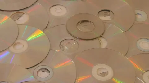 Stack of dvd dish Video stock 60247327