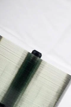 Stack Of DVDs Against A White Background In A Studio Environment Foto stock