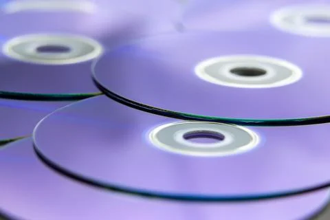 A stack of DVDs Stock Photos