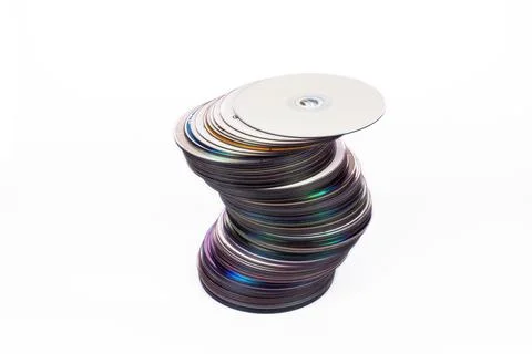Stack of DVDs Stock Photos