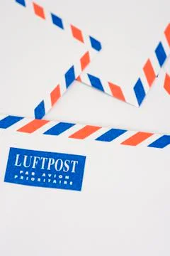 A stack of envelopes Foto stock