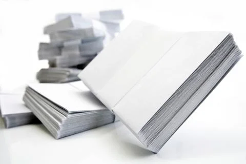 Stack of envelopes Foto stock