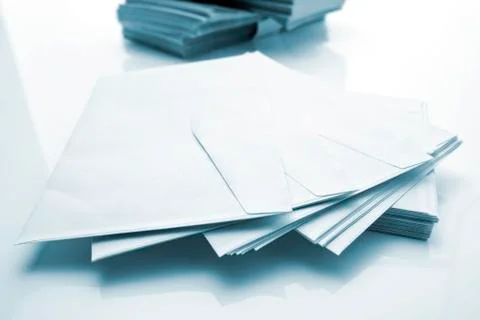 Stack of envelopes Foto stock
