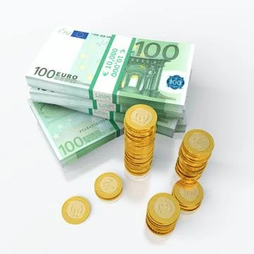 Stack of euro 스톡 일러스트