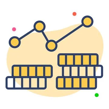Stack exchanging Finance Related Vector Line Icon. Editable Stroke Pixel Pe.. Stock Illustration