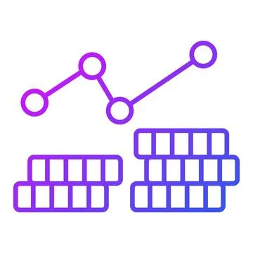 Stack exchanging Finance Related Vector Line Icon. Editable Stroke Pixel Pe.. Stock Illustration