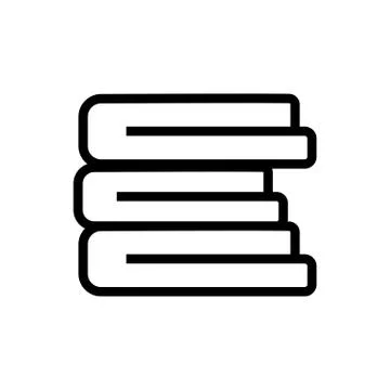 Stack fabric icon vector outline illustration 스톡 일러스트