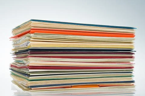 Stack of files Foto stock