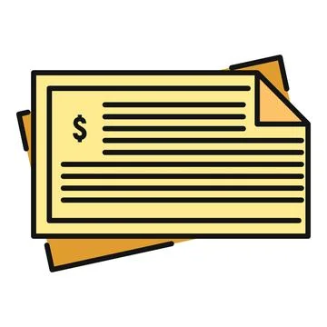 Stack of financial documents with dollar sign イラスト素材