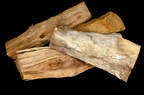 Stack of fire wood for camping outdoor fire wood stove Stock Photos