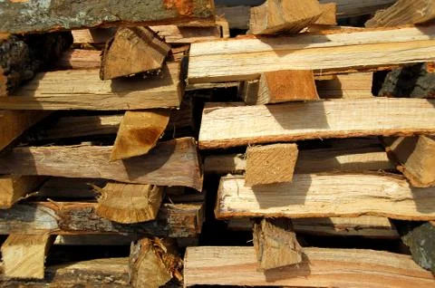 Stack of Fire Wood Foto stock