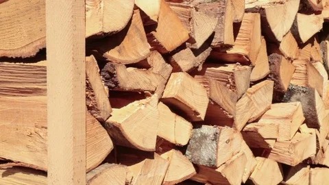 Stack of firewood 動画素材 78128383