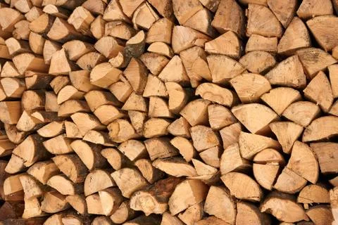 Stack of firewood Stock Photos