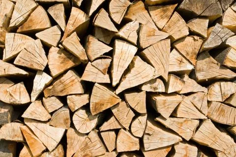 Stack of firewood Stock Photos