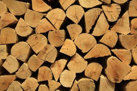Stack of firewood Stock Photos