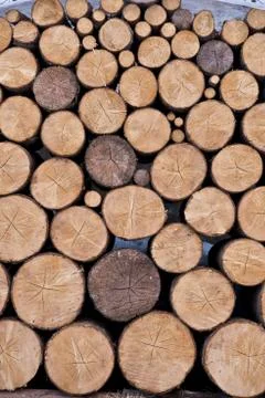Stack of firewood Stock Photos