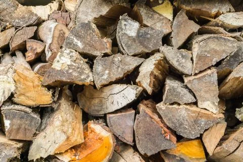 Stack of firewood Foto stock