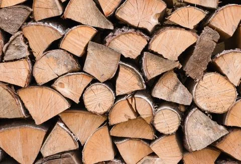 Stack of firewood Stock Photos