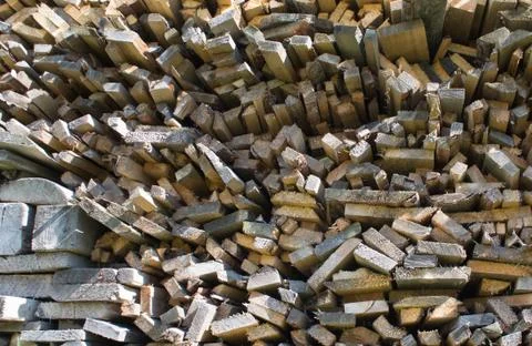 Stack of firewood Stock Photos