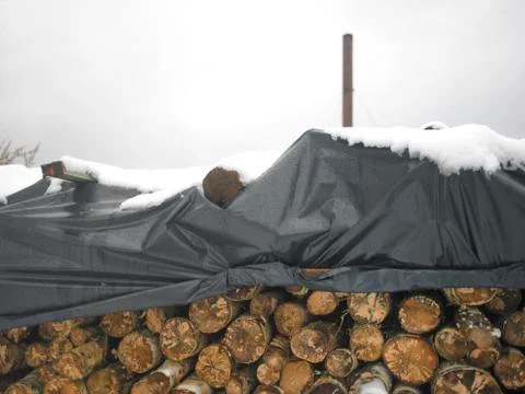 Stack Of Firewood 写真素材