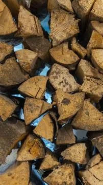 Stack of firewood Stock Photos