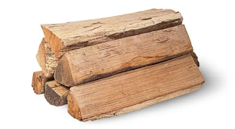 Stack of firewood rotated Stock Photos