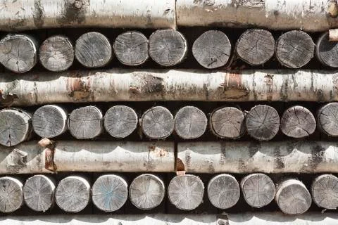 Stack of firewood texture Stock Photos