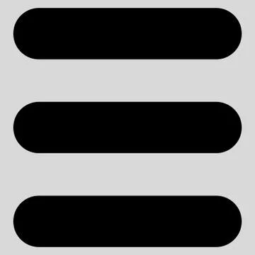 Stack flat black color icon Stock Illustration