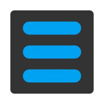 Stack flat blue and gray colors rounded button Illustrazione stock