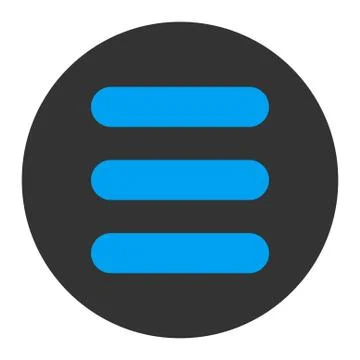 Stack flat blue and gray colors round button Illustrazione stock
