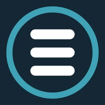 Stack flat blue and white colors rounded vector icon 스톡 일러스트