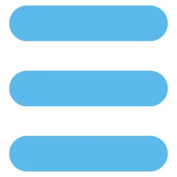Stack flat blue color icon Illustrazione stock