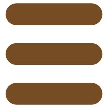 Stack flat brown color icon Illustrazione stock