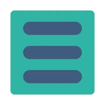 Stack flat cobalt and cyan colors rounded button イラスト素材