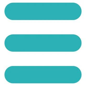 Stack flat cyan color icon Stock Illustration