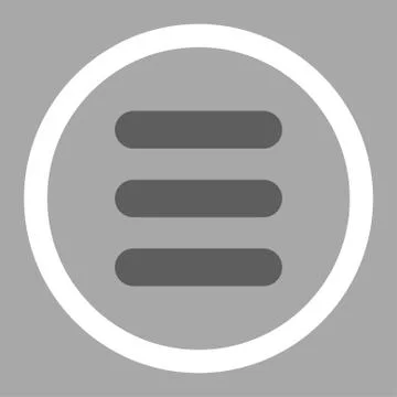 Stack flat dark gray and white colors rounded raster icon Stock Illustration