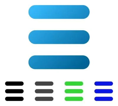 Stack Flat Gradient Icon Stockillustratie