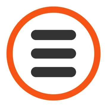 Stack flat orange and gray colors rounded vector icon イラスト素材