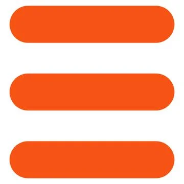 Stack flat orange color icon Illustrazione stock