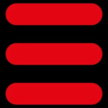 Stack flat red color icon Illustrazione stock