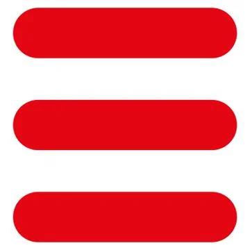 Stack flat red color icon Illustrazione stock