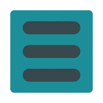 Stack flat soft blue colors rounded button Illustrazione stock