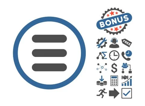 Stack Flat Vector Icon With Bonus Stockillustratie