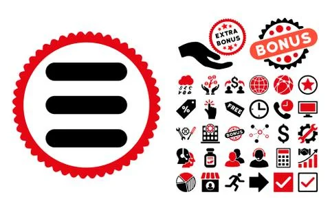 Stack Flat Vector Icon with Bonus 스톡 일러스트