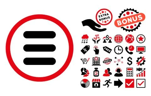 Stack Flat Vector Icon with Bonus 스톡 일러스트