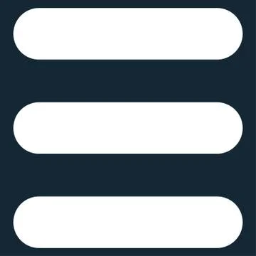 Stack flat white color icon Stock Illustration