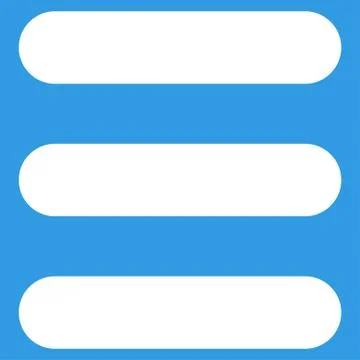 Stack flat white color icon Illustrazione stock