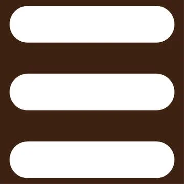 Stack flat white color icon Stock Illustration